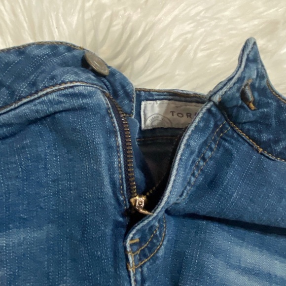 Torrid High Rise Distressed Jean Shorts - Picture 8 of 16